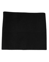 Dolce & Gabbana Black Cashmere Knitted Square Handkerchief Scarf -   -  Dolce & Gabbana.